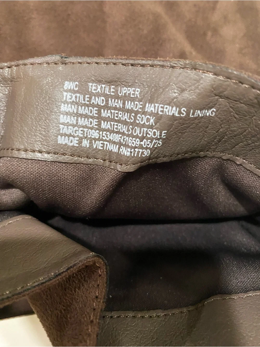 A New Day Brown Suede Wide Calf, memory foam Boots, size 8, new!